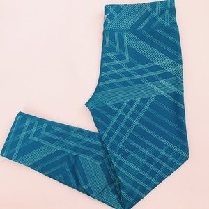 GIRLS BLUE OLD NAVY PATTERNED LEGGINGS